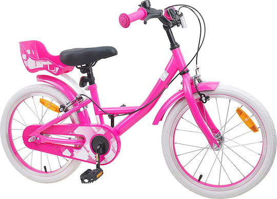 vidaXL 18" Детско Колело BMX Розово