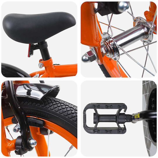 vidaXL 16" Παιδικό Ποδήλατo BMX Πορτοκαλί