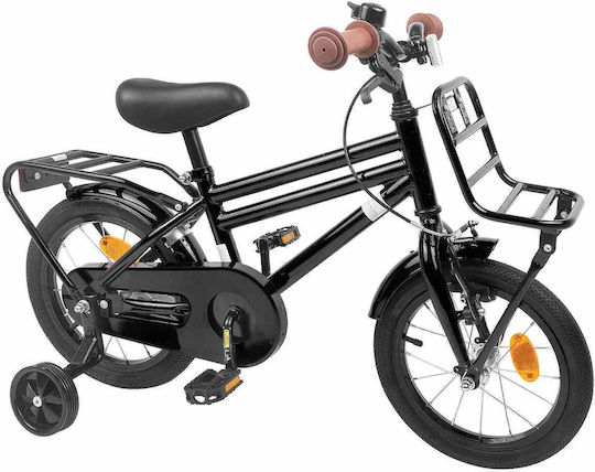vidaXL Bicicletă Copii BMX Neagră 12"