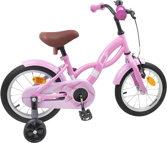 vidaXL 14" Παιδικό Ποδήλατo BMX Ροζ