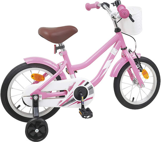 vidaXL 16" Детско Колело BMX Розово