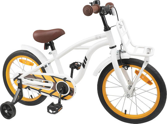 vidaXL 16" Παιδικό Ποδήλατo BMX Λευκό