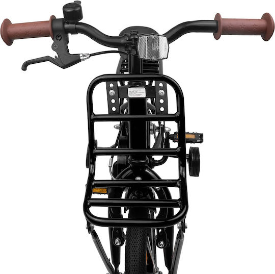 vidaXL Bicicletă Copii BMX Neagră 14"