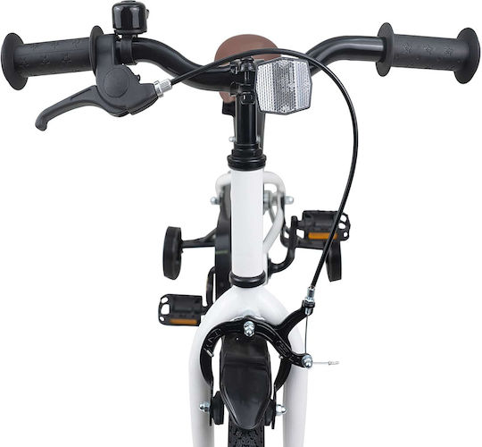 vidaXL 14" Детско Колело BMX Бяло