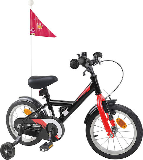 vidaXL 14 Zoll Kinderfahrrad BMX Schwarz