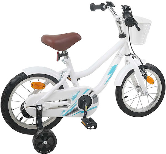 vidaXL 14" Kids' BMX Bicycle White