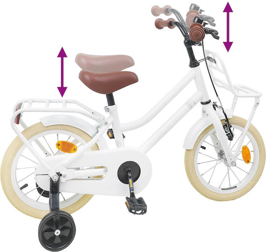 vidaXL 12" Kinderfahrrad BMX Weiß