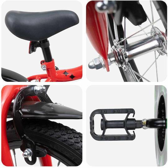 vidaXL 16" Kids' BMX Bicycle Red