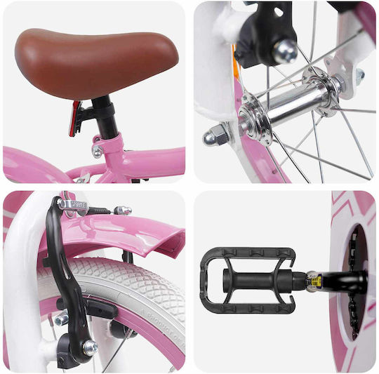 vidaXL 14" Παιδικό Ποδήλατo BMX Ροζ