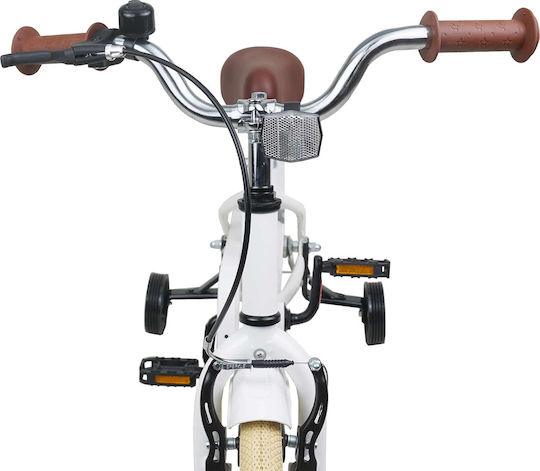 vidaXL 14" Παιδικό Ποδήλατo BMX Λευκό
