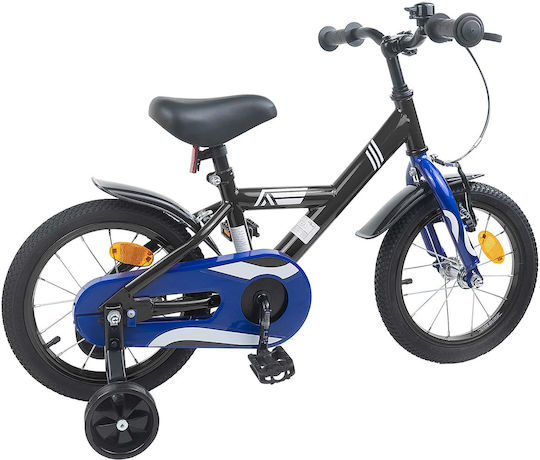 vidaXL 14" Kids' Bicycle BMX Black