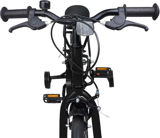 vidaXL Bicicletă Copii BMX Neagră 14"