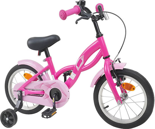 vidaXL 14" Детско Колело BMX Розово