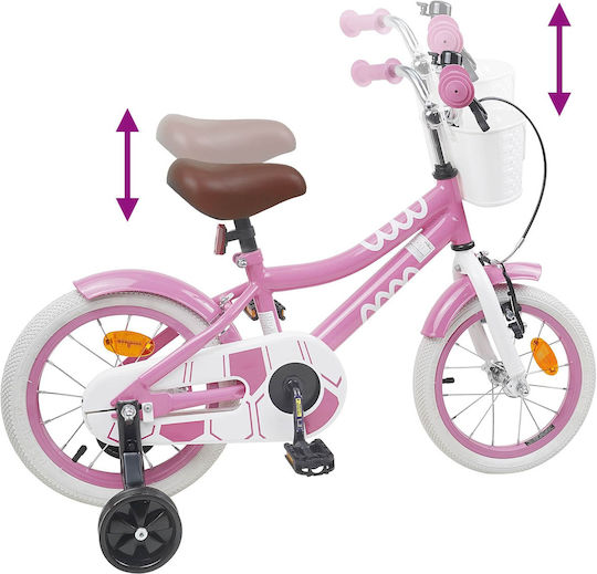 vidaXL 12" Kids' BMX Bicycle Pink