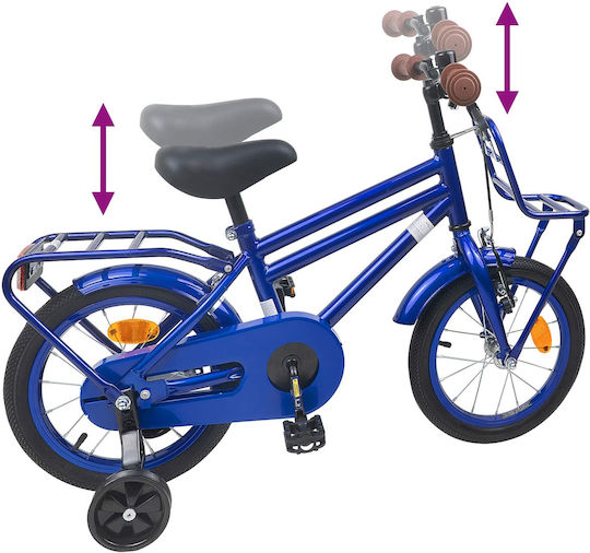 vidaXL 14" Kids' BMX Bicycle Blue