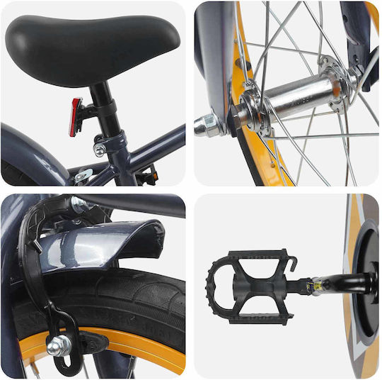 vidaXL 16" Παιδικό Ποδήλατo BMX Γκρι