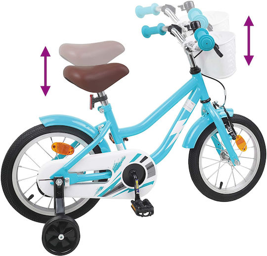 vidaXL 16" Детски Велосипед BMX Светлосин