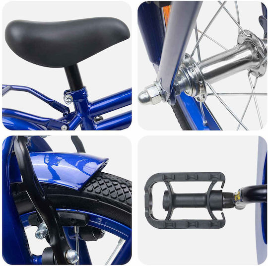 vidaXL 16" Kinderfahrrad BMX Blau