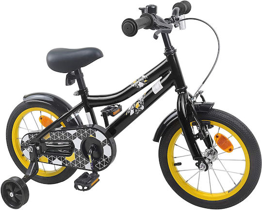 vidaXL 12" Детско Колело BMX Черно