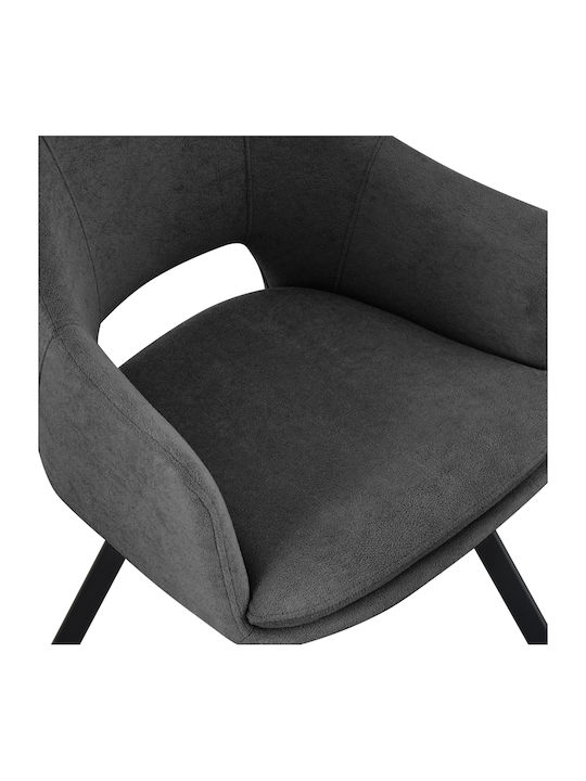 Nordo Ess- und Küchenstühle Metallisch Anthrazit 56x58x85cm