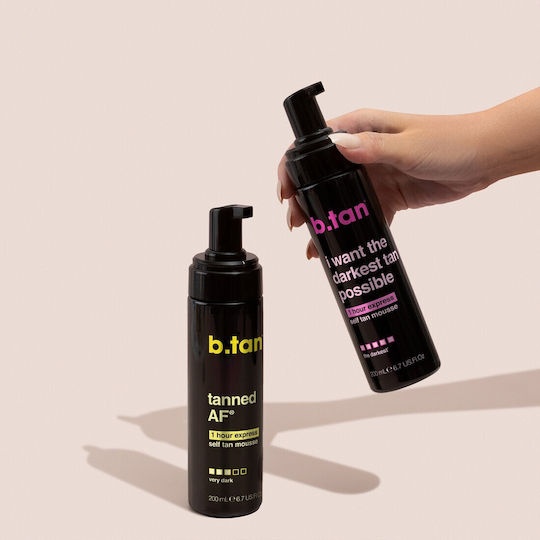 B.Tan Tanned Af Self Tanning Mousse Σώματος 200ml