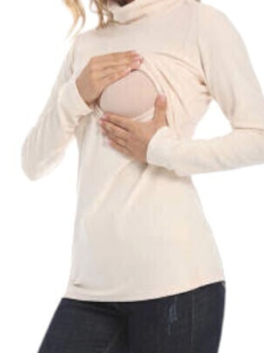 Queen Mother Top Maternity Tops άσπρη