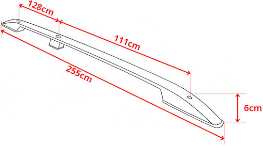 Dachreling Ford Transit Tourneo Custom L2 Lang Ab 2023 Farbe Schwarz