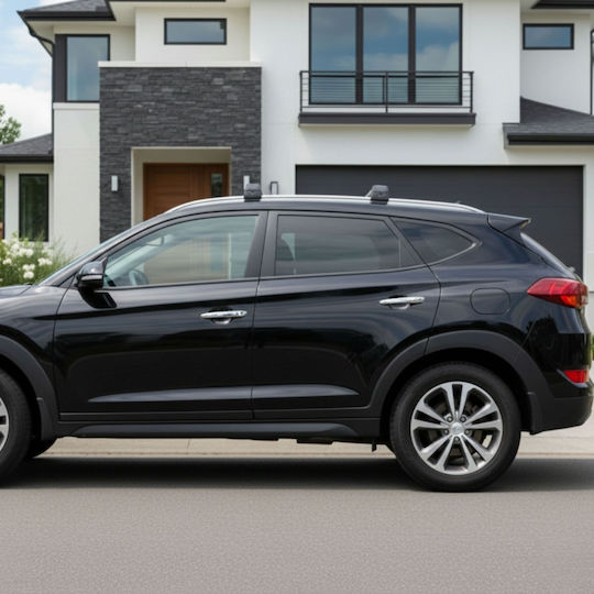 Bare De Acoperiș Din Aluminiu Pentru Hyundai Tucson 2021+ Set Cu Picioare Argintii