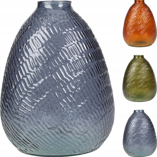 Koopman Vază Decorativă Din Sticlă Albastră 16xÎnălțime 22cm
