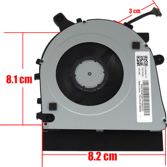 Ανεμιστηράκι Laptop Cpu Cooling Fan Lenovo Thinkpad E16 Gen 1 21jn 21jq E14 Gen 5 21jk 21jl 5f10z58260 5f10z58259 Bapd0806r5hy005 4pin Κωδ.81689