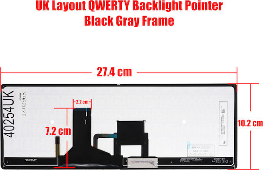 Laptop Keyboard Toshiba Portege Z30-a-1d6 Z30-a-1e1 Z30-a-1fc Z30-a-1fd Z30-a1300 Z30-a1301 Z30-a1301l Z30-a1302 Z30-a1310 Z30-a3101l Z30-a3201l Z30-abt1300 Z30-ak01s Z30-asmbn22 Z30-asmbnx2 Z30-asmbnx3 Z30-asmbnx4 Z30-ast3nx1 Code 40254uk