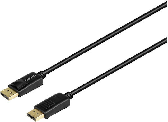 Savio DisplayPort Cable Male - 2m Black