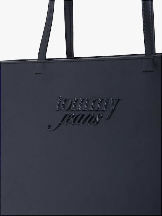 Tommy Jeans Γυναικεία Τσάντα Tote Χειρός Μαύρη