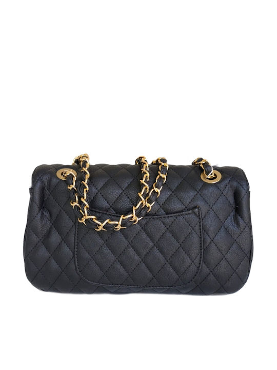 Leather Women's Shoulder Bag Black