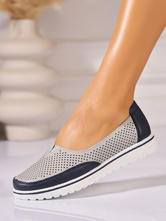 Women's Moccasins In Gray Colour