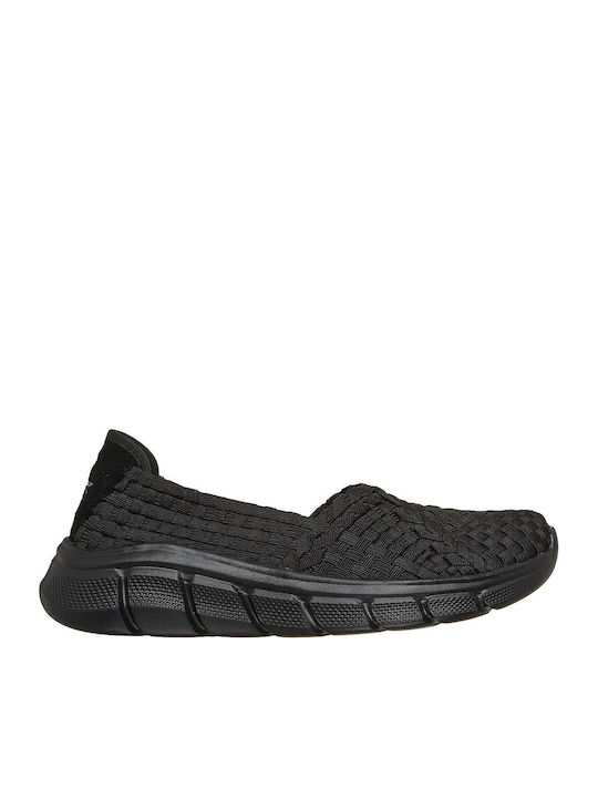 Bobs B Flex Flex Web Damen Mokassins in Schwarz Farbe