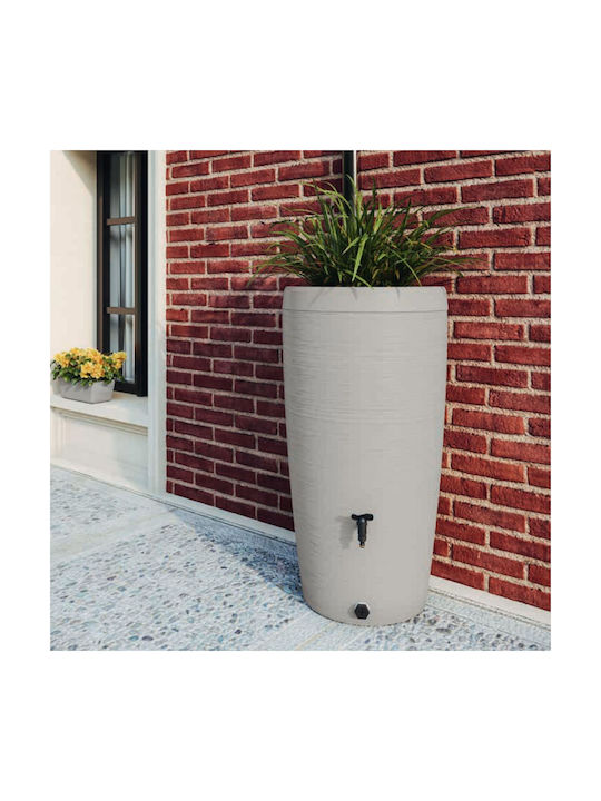 Form Plastic Γλάστρα Βαρέλι Πλαστικό Light Brown Form Plastic Γλάστρα Βαρέλι Πλαστικό Light Brown