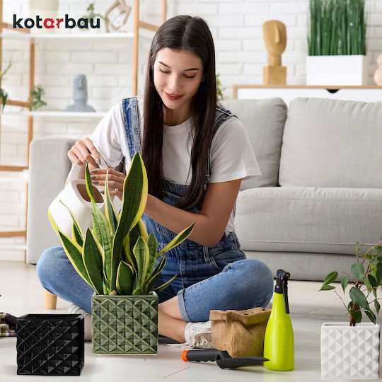 Kotarbau Σετ 2 Γλάστρες Πήλινες Black Kotarbau Σετ 2 Γλάστρες Πήλινες Black