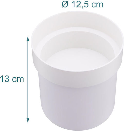 Relaxdays Γλάστρα White 13x12.5x12.5εκ.