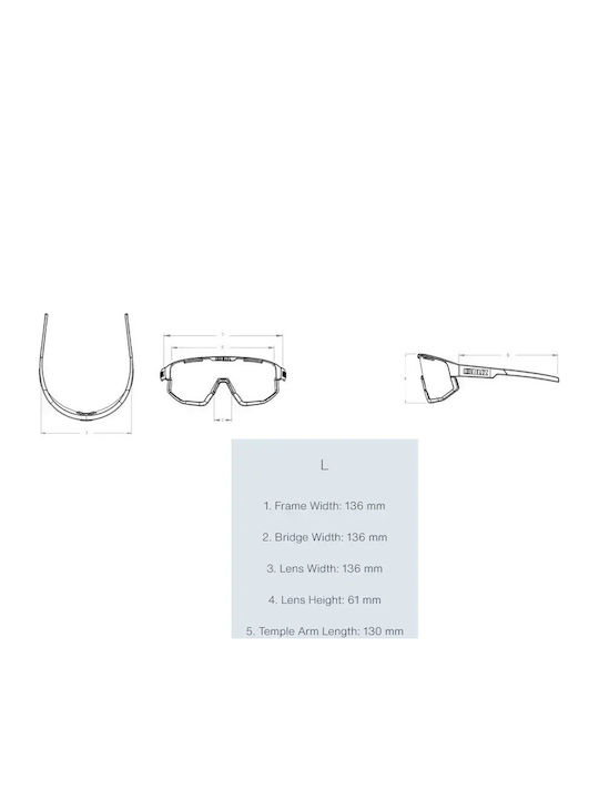 Bliz Unisex Sunglasses with Transparent Frame and Transparent Mirror Lenses ZB7021-09