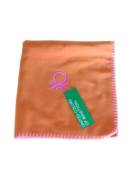 Benetton Διακοσμητική Μαξιλαροθήκη Fleece Λαδί 47x47εκ.