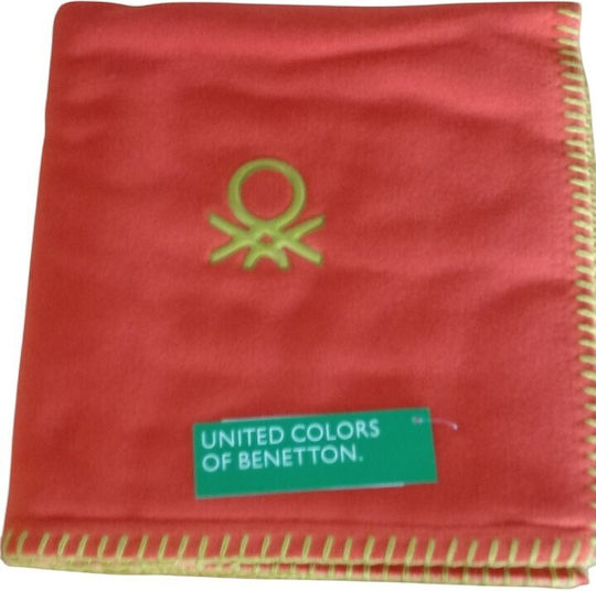 Benetton Калъф За Възглавница Флийс Оранжев 47x47см