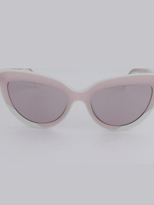 Emilio Pucci Damen Sonnenbrille mit Rosa Kunststoff Gestell und Rosa Linse EP0196 74Y