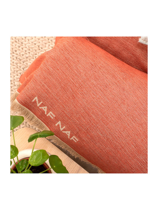 Naf Naf Highline Three-Seater Sofa Throw Chenille 180x300cm Terra