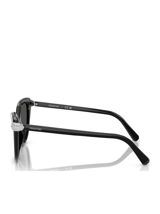 Swarovski Ochelari De Soare Pentru Femei Cu Culoare Full Face Neagră Și Culoare Neagră SK6039 100187