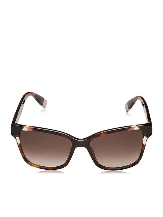 Furla Unisex Sunglasses With Brown Tartaruga Horn-Rimmed Frame And Brown Gradient Lens SFU470 01AY