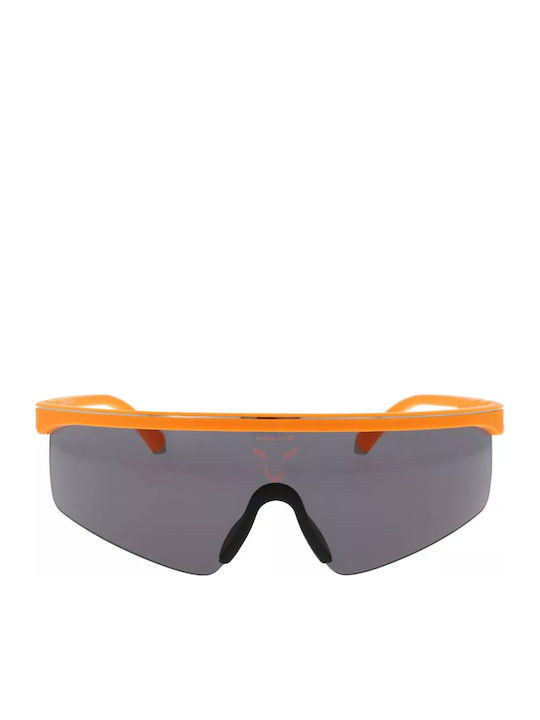 Police Unisex Sonnenbrille mit Orange Kunststoff Gestell und Gray Linse
