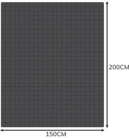 Ruhhy Κουβέρτα Βαρύτητας Διπλή 200x150εκ. Γκρι