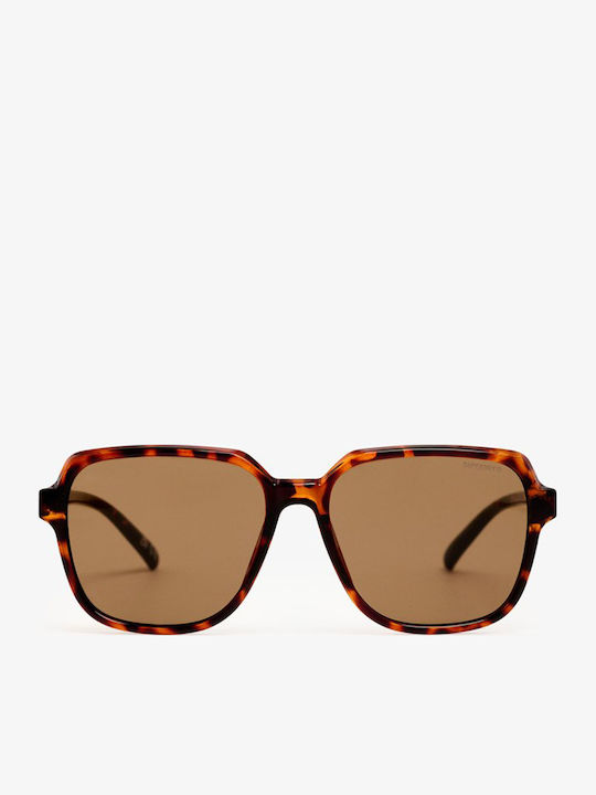 Superdry Men's Sunglasses with Brown Tartaruga Plastic Frame and Brown Lens W9710050A-F9X