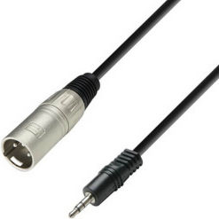 Adam Hall Cable XLR male - 3.5mm male Μαύρο 1m K3BWM0300